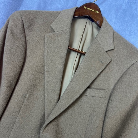Polo Ralph Lauren Other - Polo Ralph Lauren Mens Camel Hair Wool Blazer Sport Coat Tan Brown 2-Button